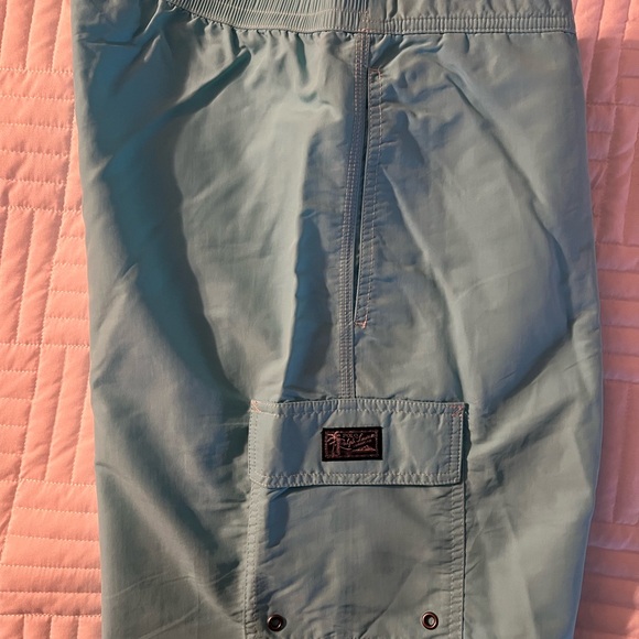 New w Tags Polo Ralph Lauren Men’s Light Aqua Blue XL Swim Trunks w Mesh - Picture 5 of 5